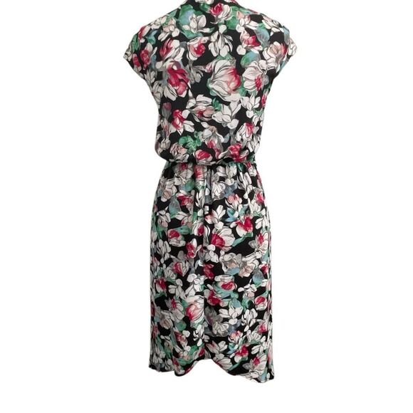 EUC BCBG MaxAzria Floral Faux Wrap Surplus Dress XS - Picture 6 of 12